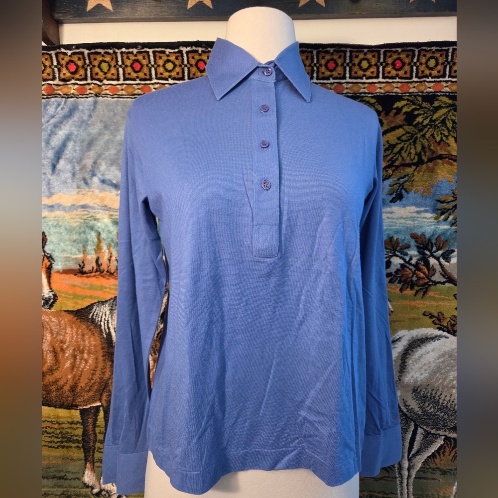 Vintage Par Four Long Sleeve Polo Golf Shirt